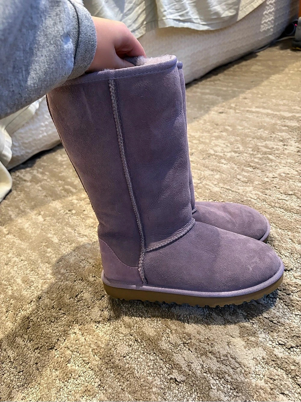 UGG Classic Tall Boot Purple Suede Winter Boots US Girl’s 4